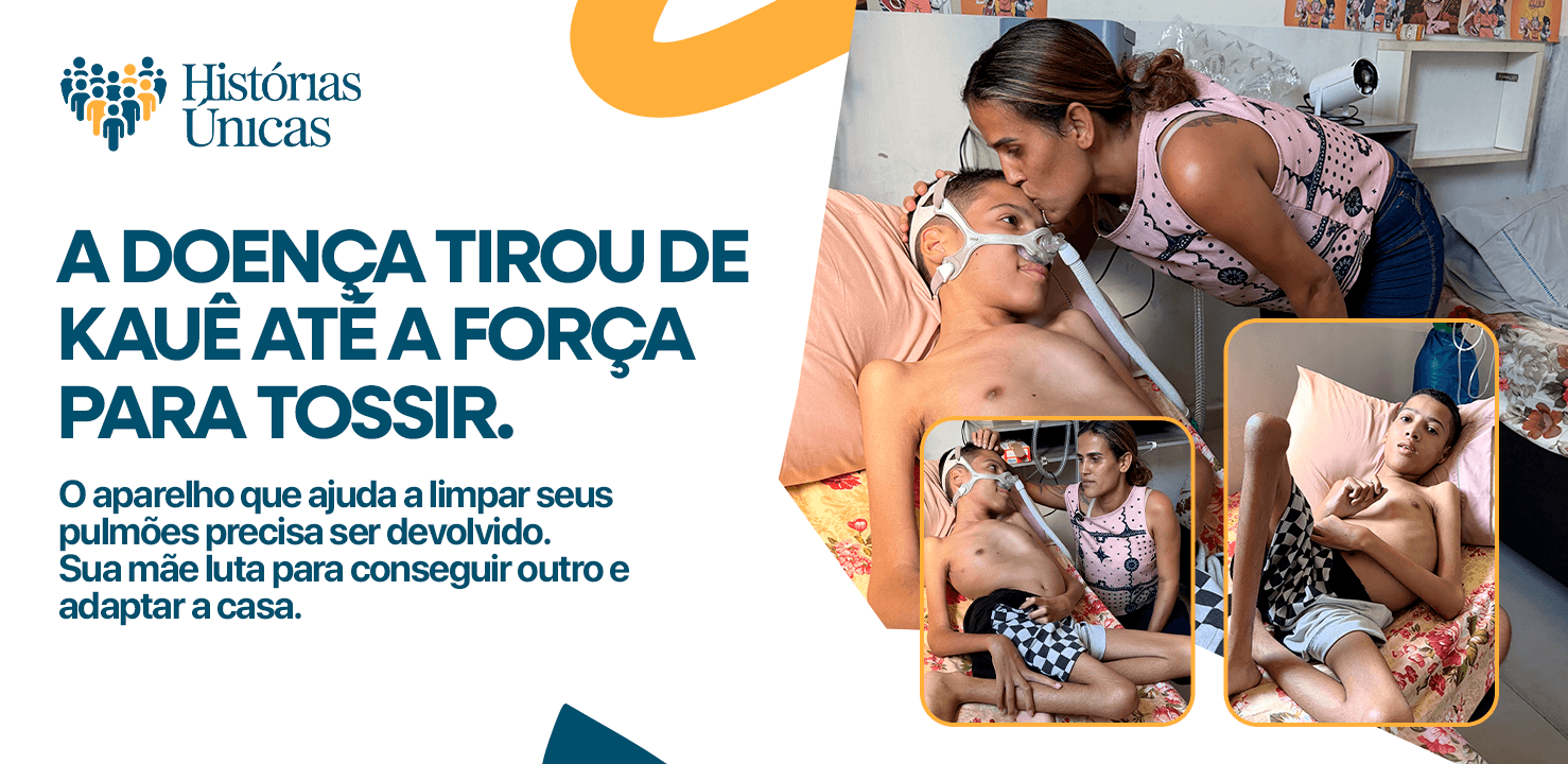 Kauê e sua mãe Priscila